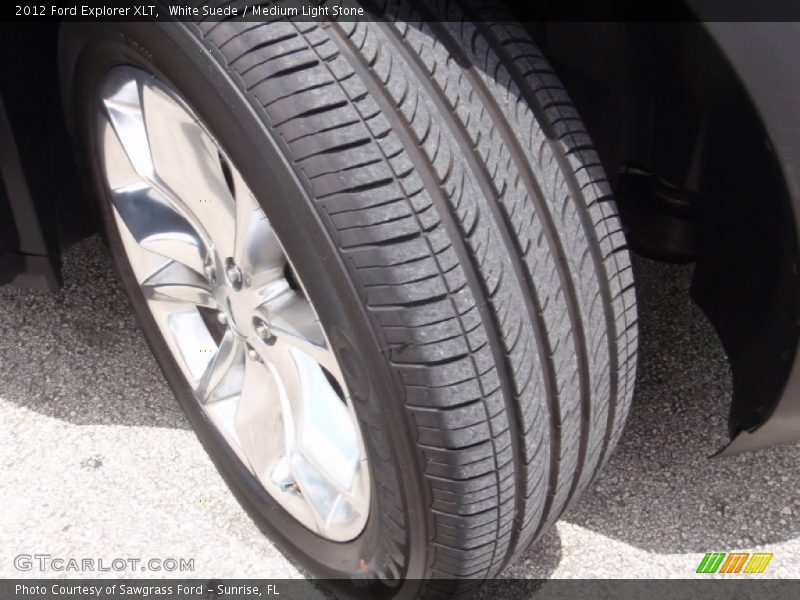 White Suede / Medium Light Stone 2012 Ford Explorer XLT