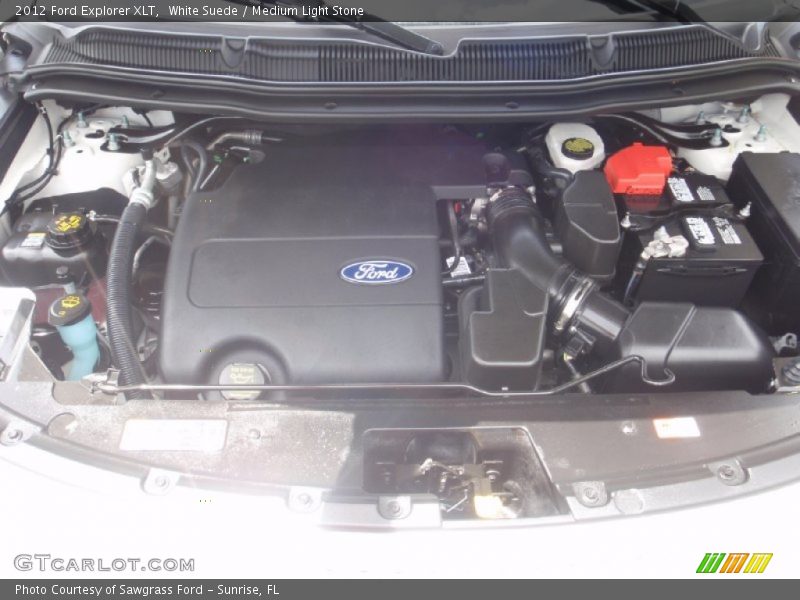 White Suede / Medium Light Stone 2012 Ford Explorer XLT