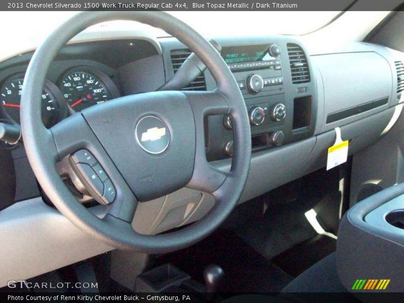 Blue Topaz Metallic / Dark Titanium 2013 Chevrolet Silverado 1500 Work Truck Regular Cab 4x4
