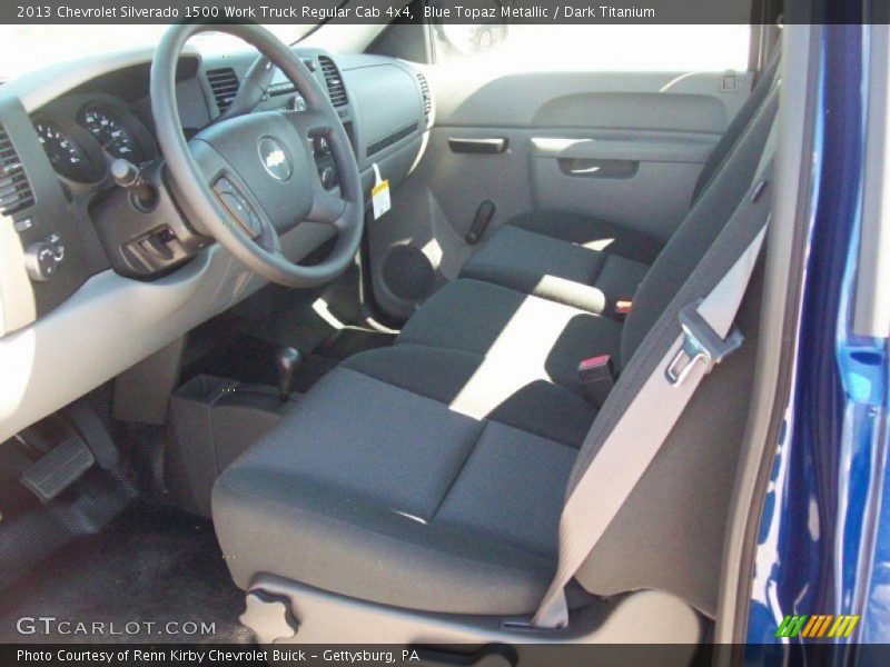 Blue Topaz Metallic / Dark Titanium 2013 Chevrolet Silverado 1500 Work Truck Regular Cab 4x4