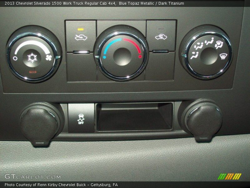 Blue Topaz Metallic / Dark Titanium 2013 Chevrolet Silverado 1500 Work Truck Regular Cab 4x4