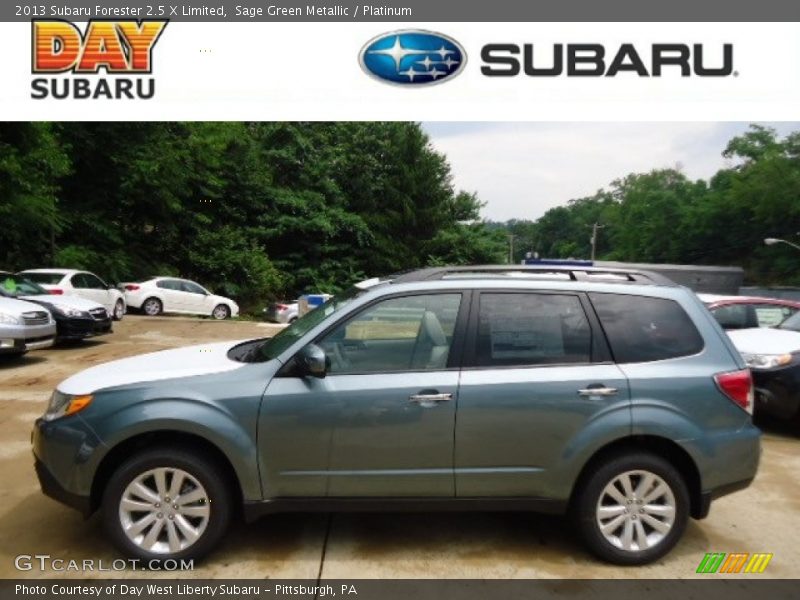 Sage Green Metallic / Platinum 2013 Subaru Forester 2.5 X Limited