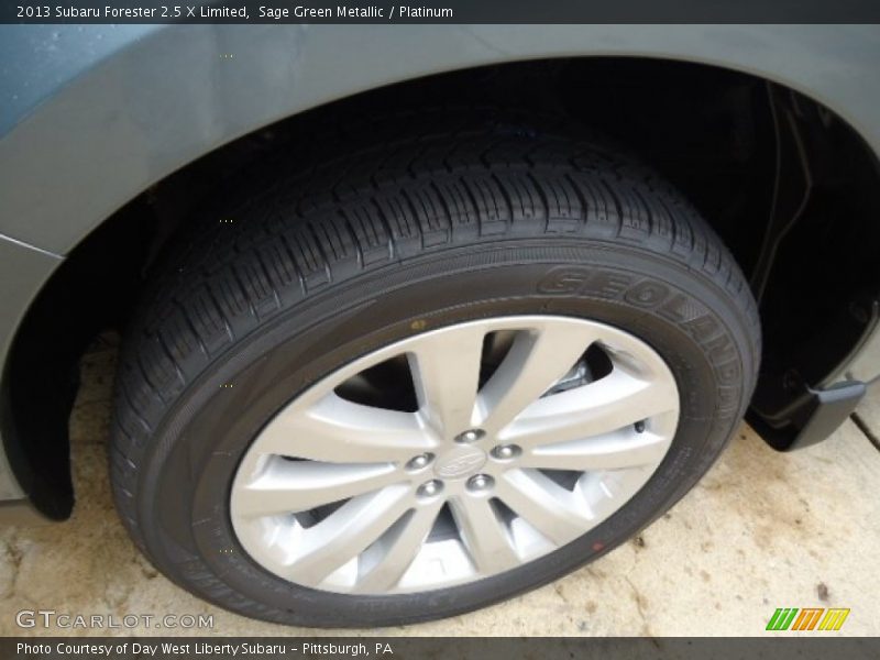 Sage Green Metallic / Platinum 2013 Subaru Forester 2.5 X Limited