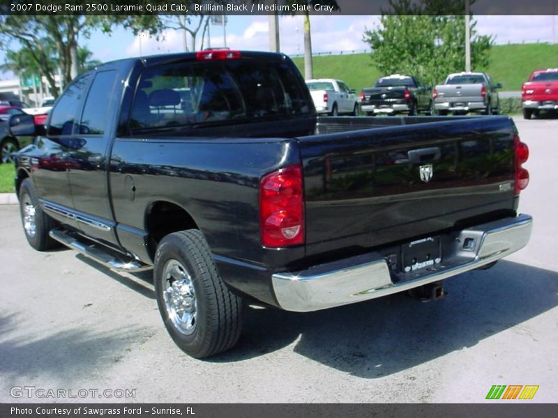Brilliant Black / Medium Slate Gray 2007 Dodge Ram 2500 Laramie Quad Cab