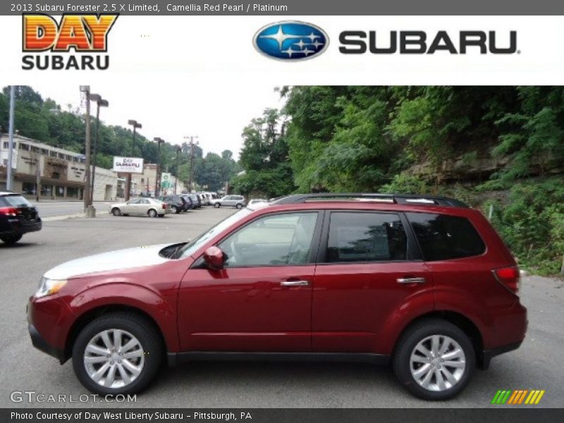 Camellia Red Pearl / Platinum 2013 Subaru Forester 2.5 X Limited