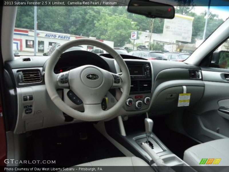 Camellia Red Pearl / Platinum 2013 Subaru Forester 2.5 X Limited