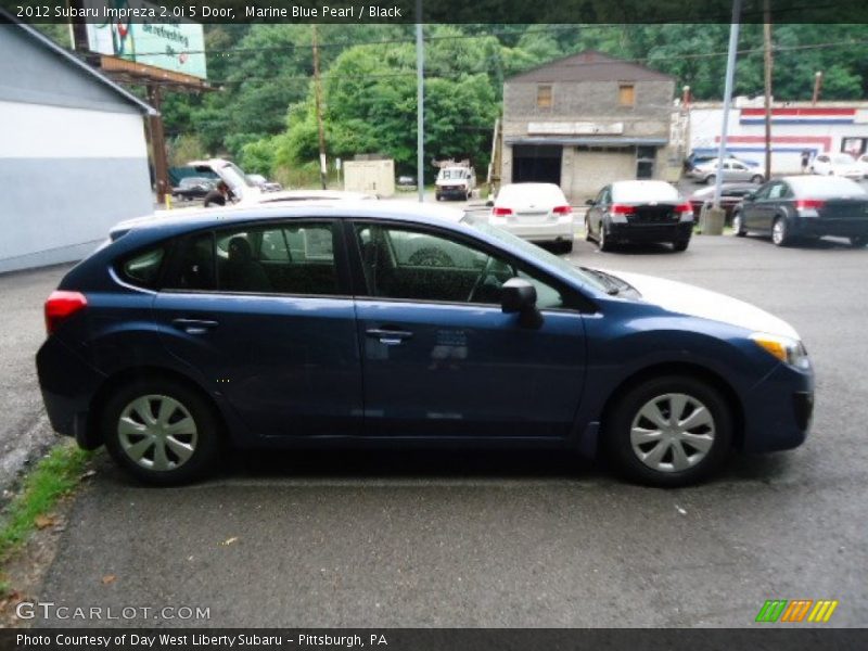 Marine Blue Pearl / Black 2012 Subaru Impreza 2.0i 5 Door