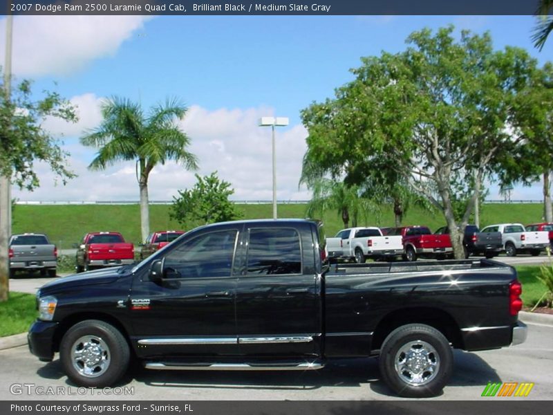 Brilliant Black / Medium Slate Gray 2007 Dodge Ram 2500 Laramie Quad Cab