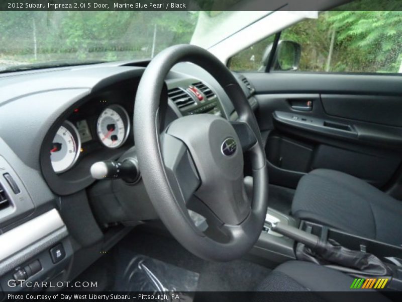 Marine Blue Pearl / Black 2012 Subaru Impreza 2.0i 5 Door