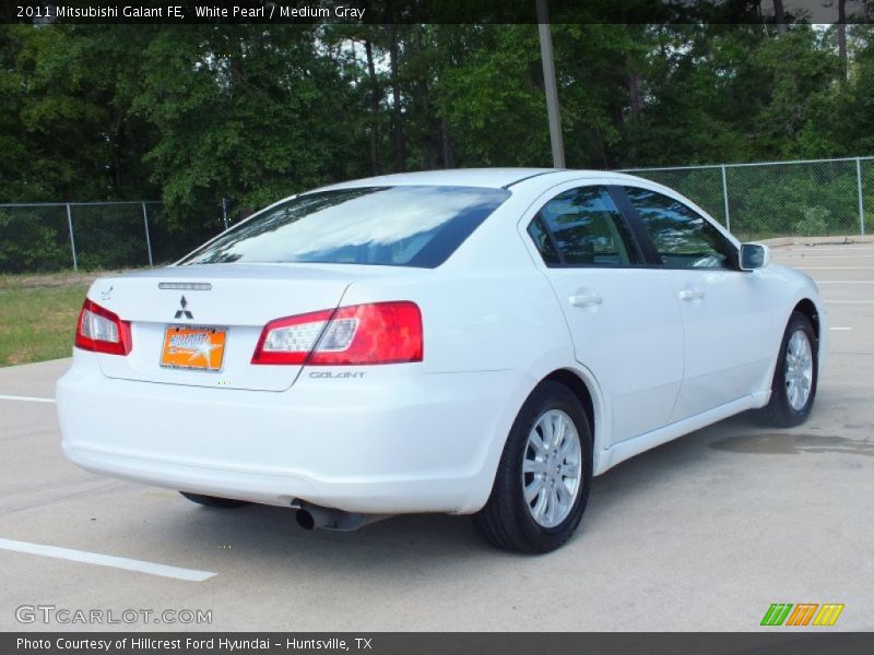 White Pearl / Medium Gray 2011 Mitsubishi Galant FE