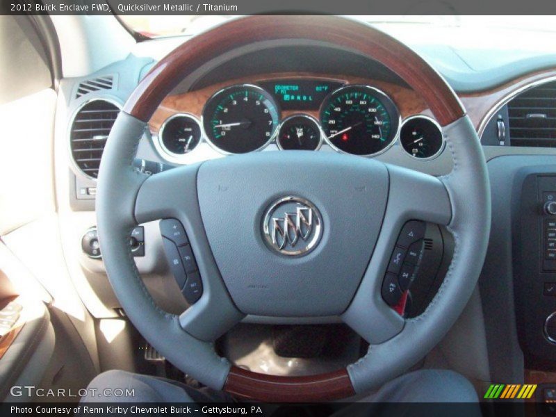 Quicksilver Metallic / Titanium 2012 Buick Enclave FWD