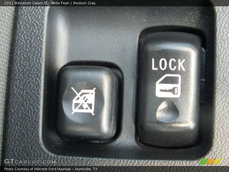 White Pearl / Medium Gray 2011 Mitsubishi Galant FE
