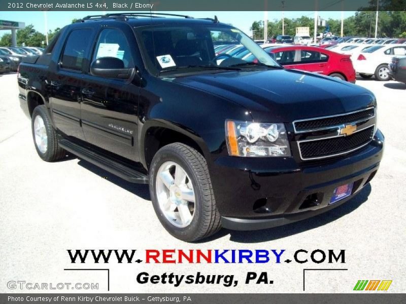 Black / Ebony 2012 Chevrolet Avalanche LS 4x4
