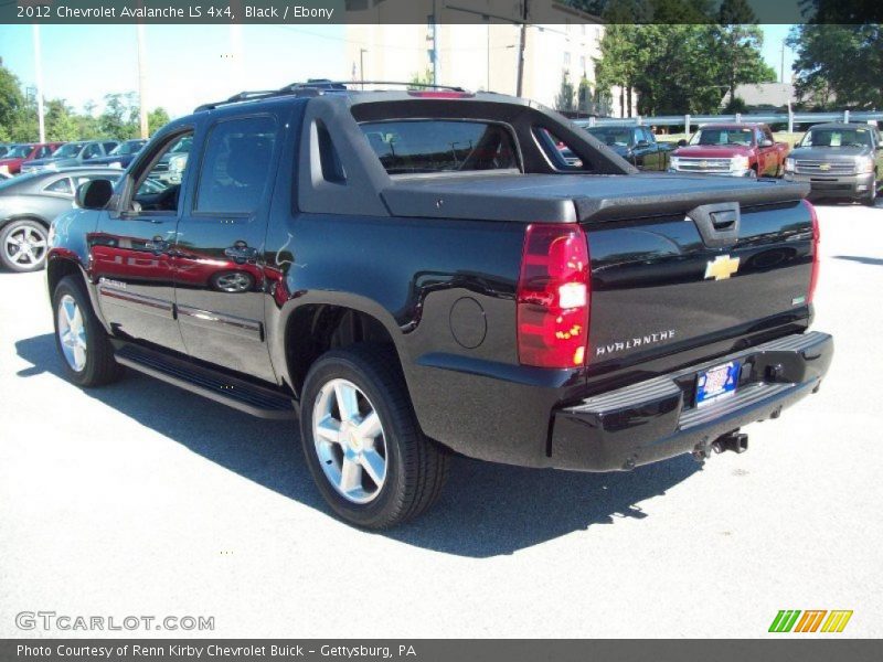Black / Ebony 2012 Chevrolet Avalanche LS 4x4