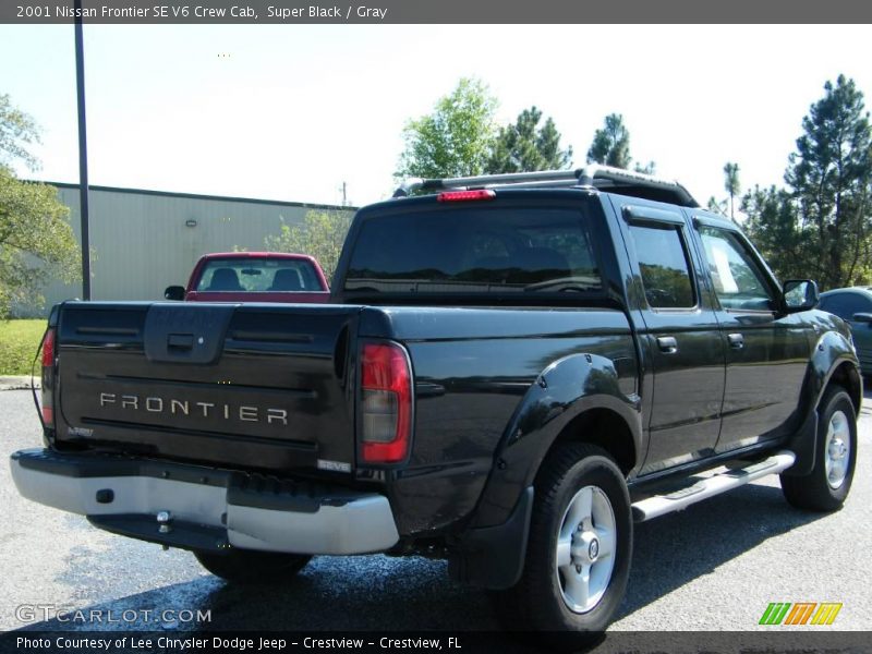 Super Black / Gray 2001 Nissan Frontier SE V6 Crew Cab
