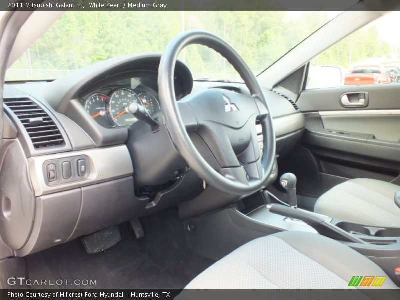 White Pearl / Medium Gray 2011 Mitsubishi Galant FE