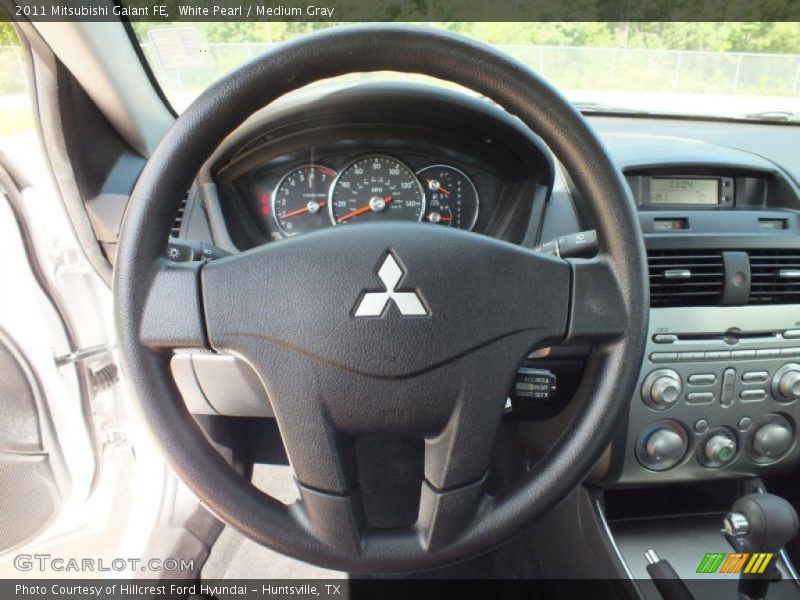 White Pearl / Medium Gray 2011 Mitsubishi Galant FE