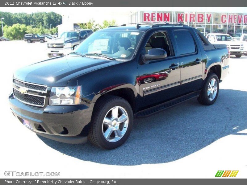 Black / Ebony 2012 Chevrolet Avalanche LS 4x4