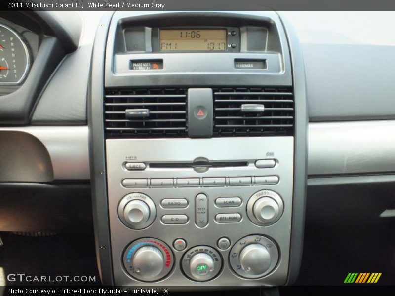 White Pearl / Medium Gray 2011 Mitsubishi Galant FE