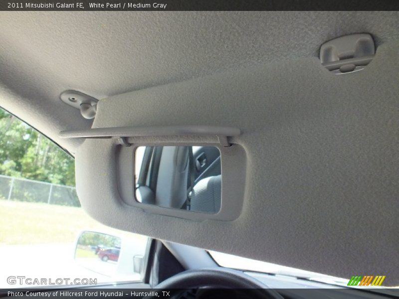 White Pearl / Medium Gray 2011 Mitsubishi Galant FE