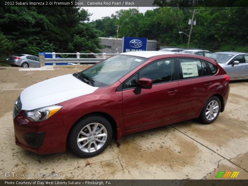 Camellia Red Pearl / Black 2012 Subaru Impreza 2.0i Premium 5 Door