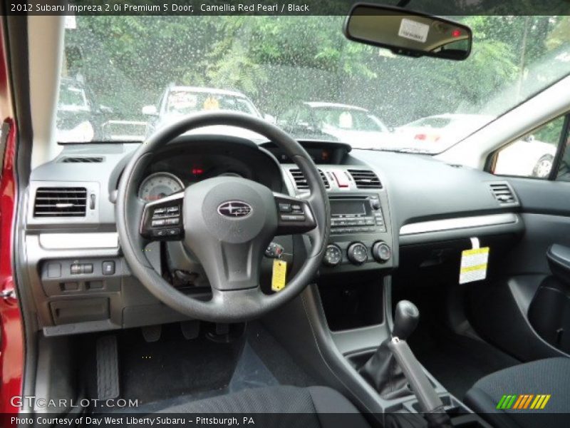 Black Interior - 2012 Impreza 2.0i Premium 5 Door 