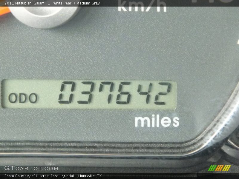 White Pearl / Medium Gray 2011 Mitsubishi Galant FE