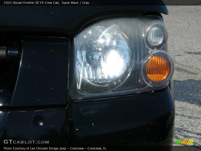 Super Black / Gray 2001 Nissan Frontier SE V6 Crew Cab