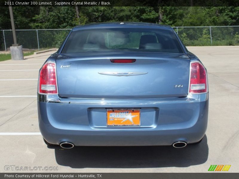 Sapphire Crystal Metallic / Black 2011 Chrysler 300 Limited