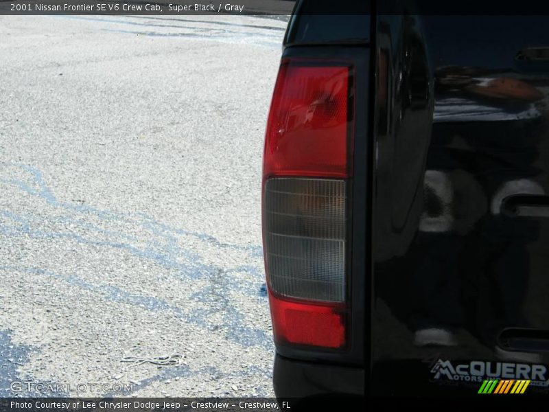 Super Black / Gray 2001 Nissan Frontier SE V6 Crew Cab