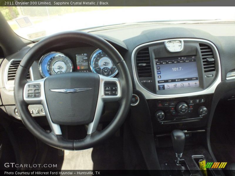 Sapphire Crystal Metallic / Black 2011 Chrysler 300 Limited