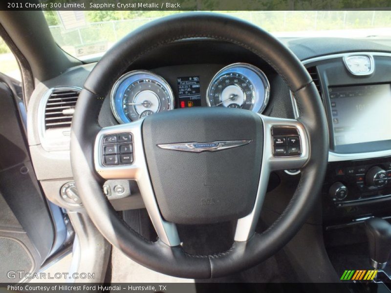 Sapphire Crystal Metallic / Black 2011 Chrysler 300 Limited