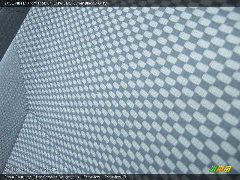 Super Black / Gray 2001 Nissan Frontier SE V6 Crew Cab