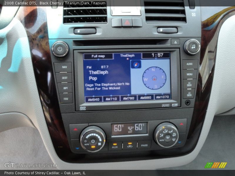 Black Cherry / Titanium/Dark Titanium 2008 Cadillac DTS