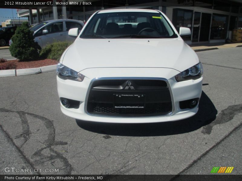 Wicked White / Black 2012 Mitsubishi Lancer GT