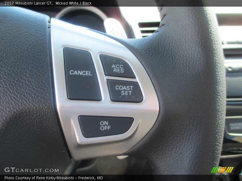 Wicked White / Black 2012 Mitsubishi Lancer GT
