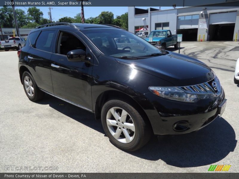 Super Black / Black 2009 Nissan Murano SL AWD