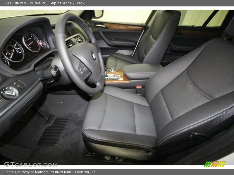 Front Seat of 2013 X3 xDrive 28i