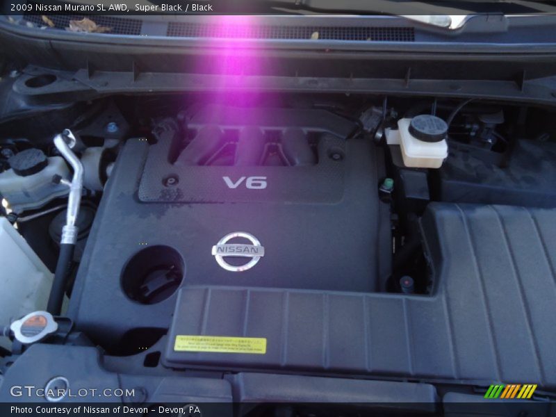 Super Black / Black 2009 Nissan Murano SL AWD