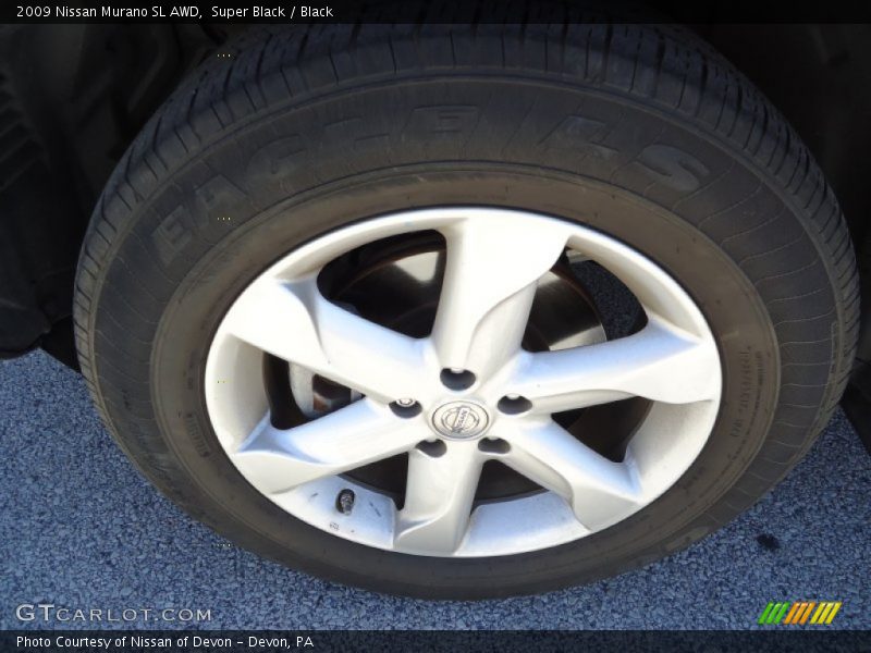 Super Black / Black 2009 Nissan Murano SL AWD