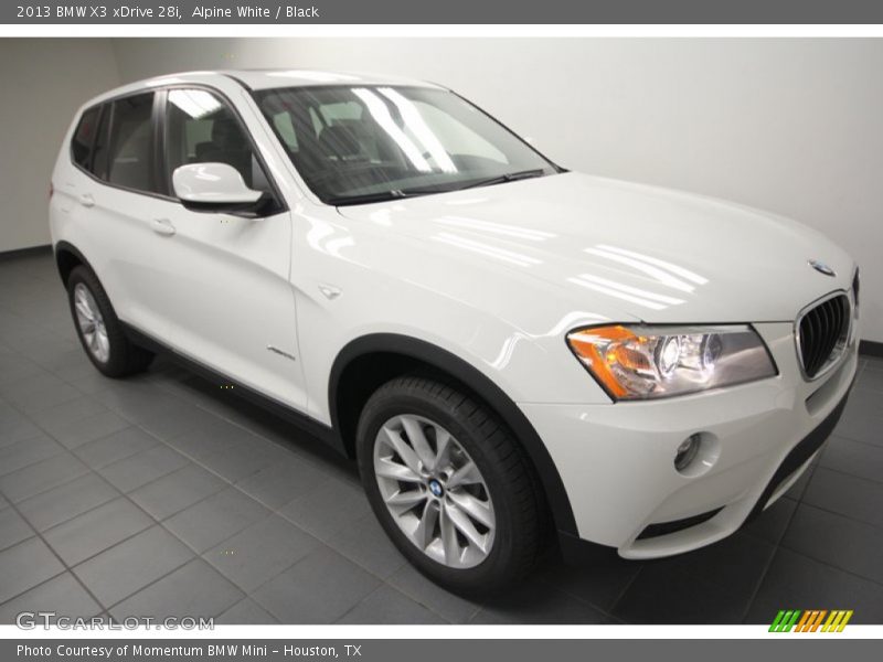 Alpine White / Black 2013 BMW X3 xDrive 28i