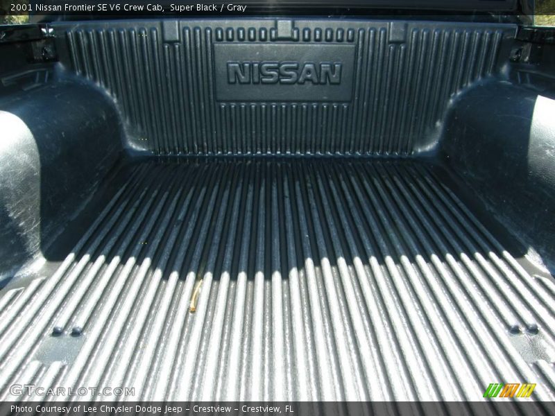 Super Black / Gray 2001 Nissan Frontier SE V6 Crew Cab