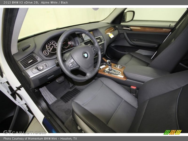 Black Interior - 2013 X3 xDrive 28i 