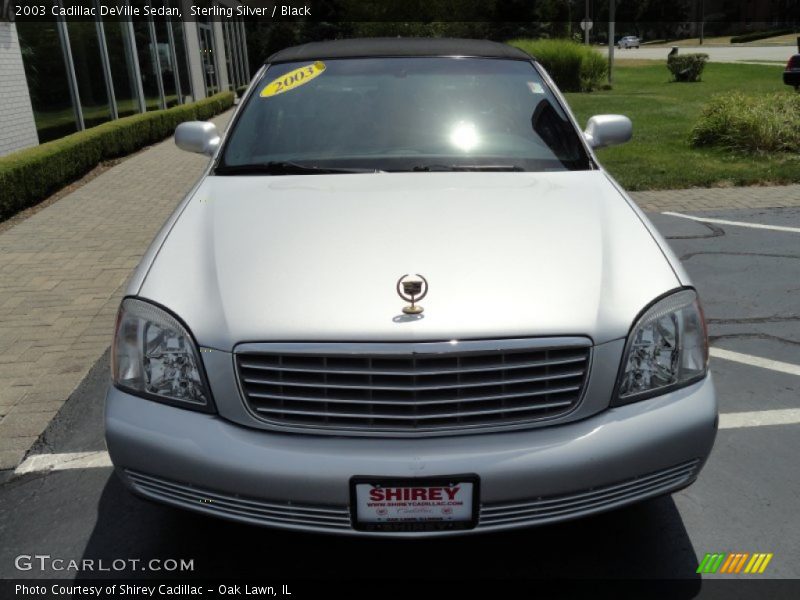 Sterling Silver / Black 2003 Cadillac DeVille Sedan