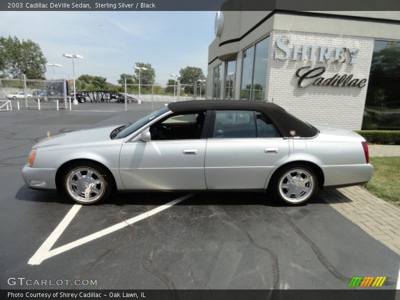 Sterling Silver / Black 2003 Cadillac DeVille Sedan