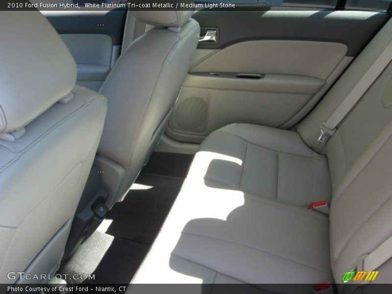 White Platinum Tri-coat Metallic / Medium Light Stone 2010 Ford Fusion Hybrid