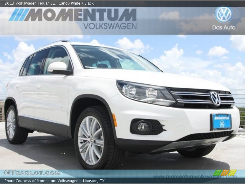 Candy White / Black 2013 Volkswagen Tiguan SE
