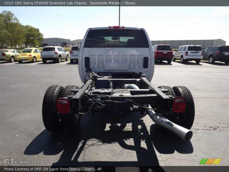 Quicksilver Metallic / Ebony 2013 GMC Sierra 3500HD Extended Cab Chassis