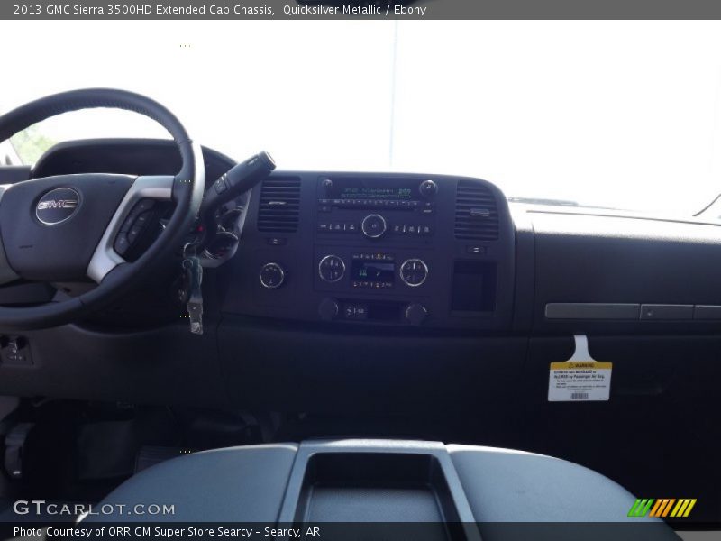 Quicksilver Metallic / Ebony 2013 GMC Sierra 3500HD Extended Cab Chassis