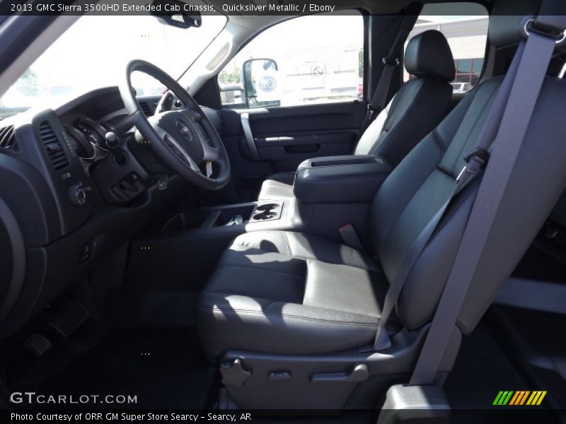 Quicksilver Metallic / Ebony 2013 GMC Sierra 3500HD Extended Cab Chassis
